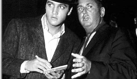 Elvis in Memphis in april 18 1960 with his manager, Colonel Parker