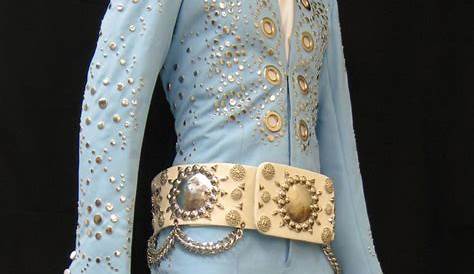 Elvis Powder Blue Concert belt for 70s elvis jumpsuit | eBay