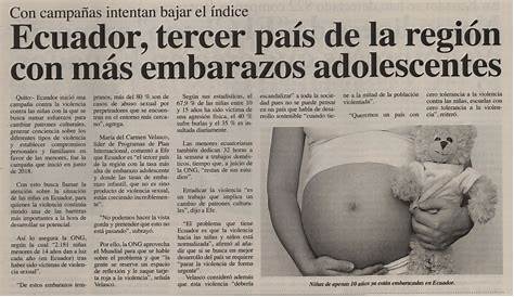 Casi 4 mil embarazos adolescentes en 2018 | El Diario Ecuador
