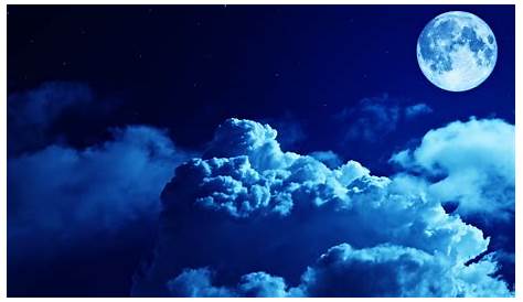 Luna Llena En Cielo Estrellado De La Noche Foto de archivo - Imagen de