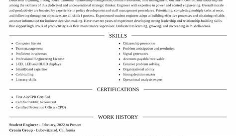 Engineering Student Resume Tips Software Manager