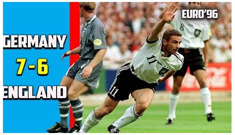 England vs Germany 6 - 7 Highlights Semi Finals Euro'96 - YouTube