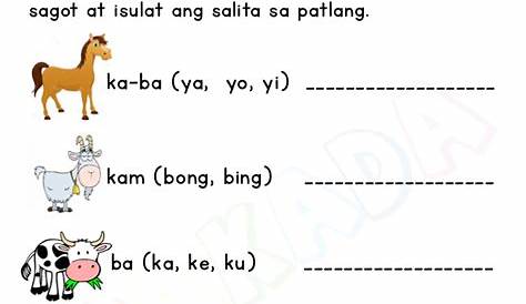 Pantig Worksheets|Free Filipino and English worksheets |abakada.ph