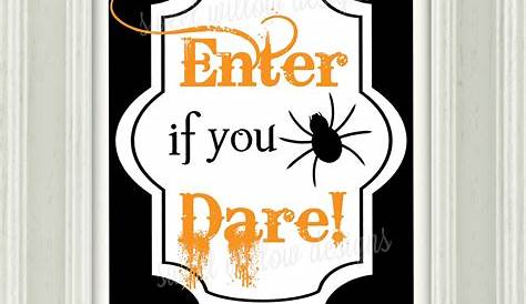 Enter if You Dare Sign SVG Cut File Graphic by ETC Craft Store
