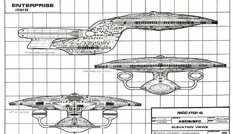 The Original Ed Whitefire Enterprise NCC1701D Blueprints