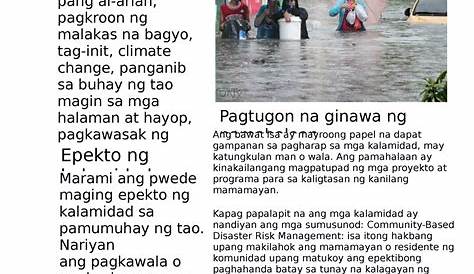 AP2 WEEK 8 IBAT-IBANG URI NG KALAMIDAD AT SAKUNA AT EPEKTO NITO SA