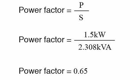 Equation For Power Factor 11.3 Calculating