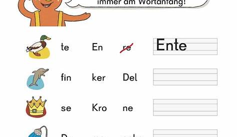 Übungen Deutsch Klasse 1 kostenlos zum Download - lernwolf.de