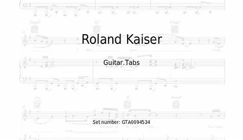 Roland Kaiser - Es ist alles ok Noten für Piano downloaden für Anfänger