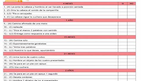 Escala de Evaluación Del Desarrollo Psicomotor Soledad Rodriguez | PDF