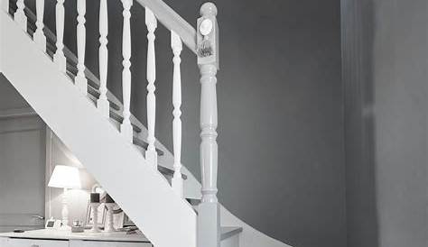 Escalier Bois Peint En Gris Et Blanc 20 Inspirations Déco Pour L'escalier Stair Decor, Stairs