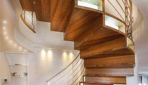 Escalier En Bois Moderne 115 Modèles Design Tournants Ou Droits