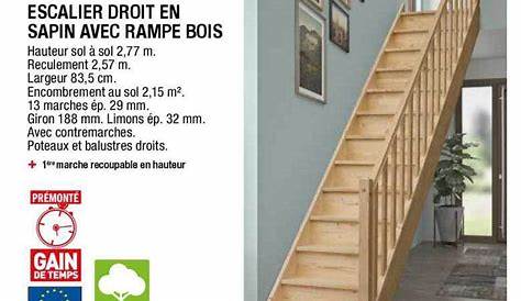 promotion Brico Depot Escalier 14 tournant en sapin