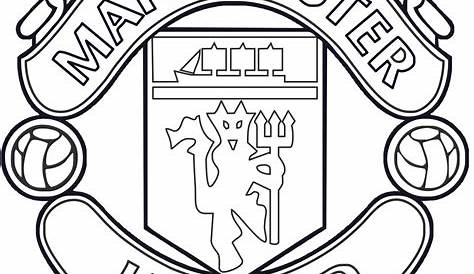Escudo De Manchester United Para Imprimir Y Colorear