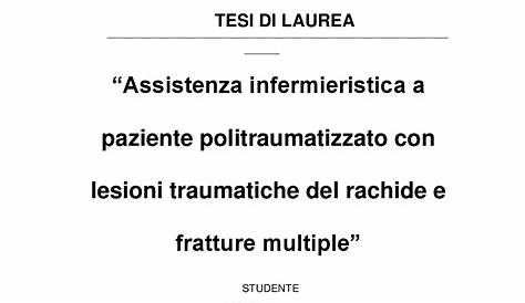 TESI INFERMIERISTICA GRATIS DA SCARICARE