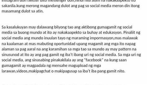 (DOC) Epekto ng Social Media sa mga tao | EVITTA GACULA - Academia.edu