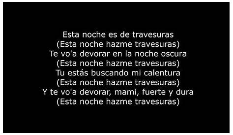 noche de travesura Hector el father LETRA - YouTube