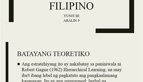 PAGKAKAIBA NG DULOG; METODO; ESTRATEHIYA AT TEKNIK | LIPAT SA PAGTUTURO