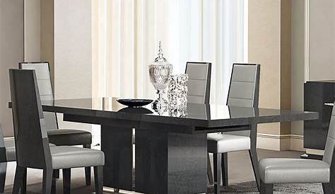 European Furniture Valentina Fine Dining Table Buy Set 9 Pcs In Bronze Gold