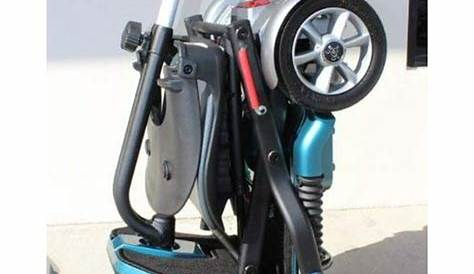 EV Rider TranSport S19M EZ Fold Manual Folding Mobility Scooter, 11.5