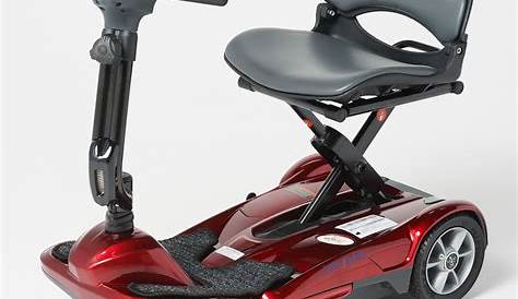 EV Rider Automatic Folding 3-Wheel Scooter With Remote - Red