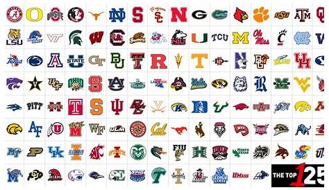 all college football logos and names - Sharyl Hamby