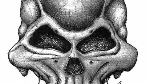 Evil Skull Drawing at GetDrawings | Free download