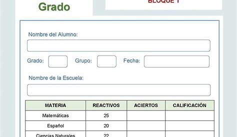 Examen Trimestral Sexto Grado de Primaria 2023-2024