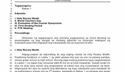 katitikan ng pulong - philippin news collections