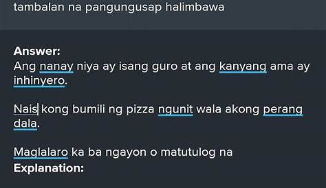 Mga Halimbawa Ng Payak Tambalan At Hugnayang Pangungusap - Mobile Legends