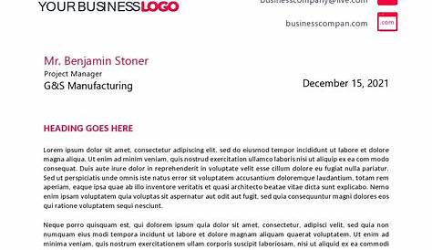 Business letterhead sample design template - Download Free Vectors