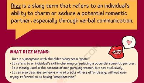 Rizz Meaning What Does the Slang Term "Rizz" Mean? • 7ESL