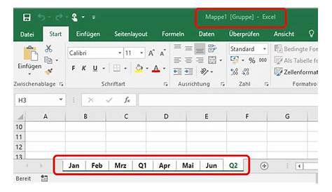 Anleitung: Microsoft Excel - Tabellenblatt bearbeiten - com-pliziert.de