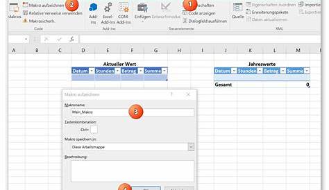 Ein Excel-Makro erstellen und wiederholt ausführen - So geht's