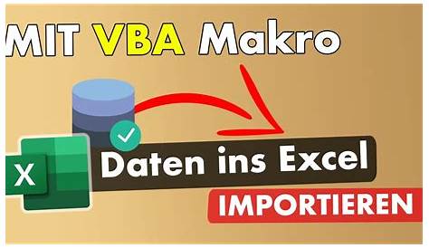 Excel VBA Daten aus anderer Excel Datei importieren / einlesen - YouTube