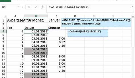Excel: Monatszahlen addieren oder abziehen