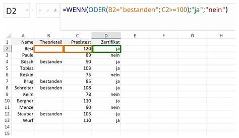 Excel WENNS Funktion - Excel Wenn Dann Funktion verschachtelt [mehrere