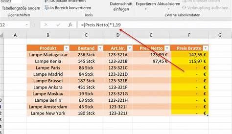 So erstellen Sie eine dynamische Tabelle in Excel