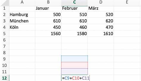 Rechnen in Excel