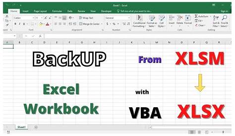 BackUP Excel Workbook From XLSM to XLSX with VBA Code | Convert Excel