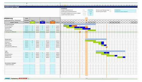 Projektplan Excel Vorlage – Kostenlose Office Vorlagen