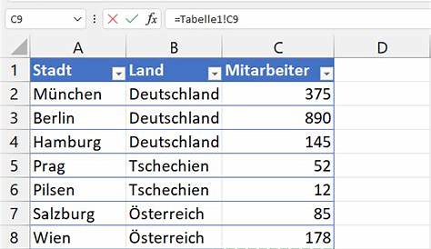 Excel: Wie kann ich verschiedene Tabellen filtern und auf einem anderen