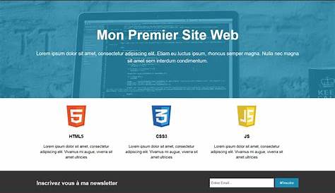 Création des pages de notre site HTML et CSS