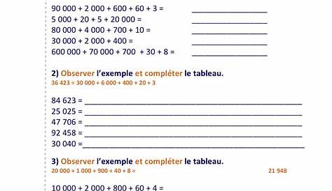 Numération et addition CM2 - La classe de Mamaicress