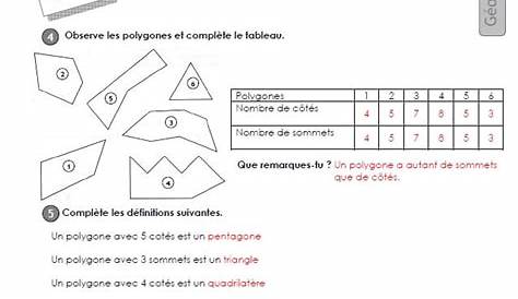 Cours de - Les polygones - Maxicours.com | Polygone, Géométrie ce2