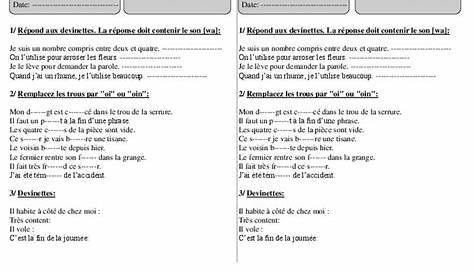 (ce2 exercices ou o\371.doc) par eric - ce2-exercices-ou-o¨ pdf - Cours PDF