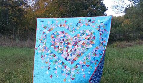 PDF Exploding Heart Quilt Pattern Digital Download by Slice of Etsy