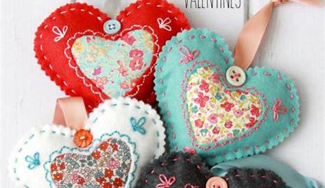Fabric Valentine Hearts