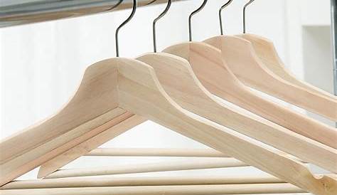 Ganchos de madera para ropa por 36 Unidades