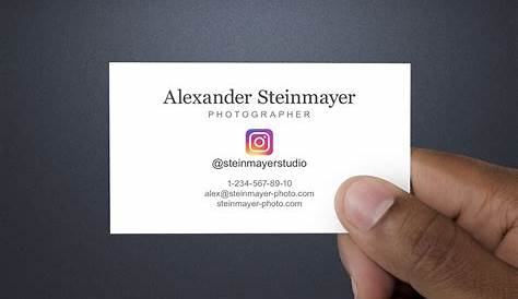 9 Instagram Business Card Template - Template Guru